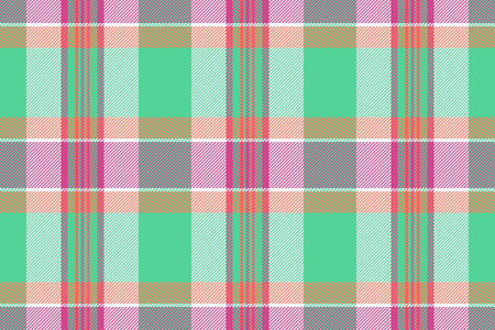 Colorful plaid pattern, great for textile designs, backgrounds, and wrapping paper. Classic style with a modern, vibrant twist. Versatile for various creative projects.のイラスト素材