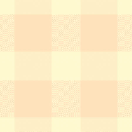 Womens fashion background tartan pattern, occupation textile fabric vector. Smooth seamless plaid texture check in bisque and peach puff colors palette.のイラスト素材