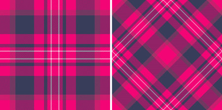 Texture pattern textile of tartan plaid check with a vector background seamless fabric. Set in fashionable colors for Easter celebration ideas.のイラスト素材