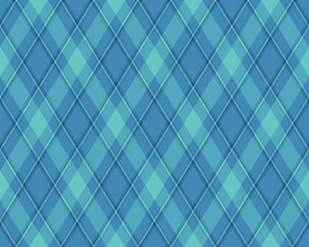 Elegant blue and teal plaid pattern. Perfect for backgrounds, textile designs, or web design projects.のイラスト素材