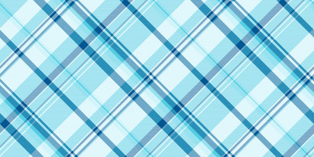 Elegant blue tartan pattern. Classic plaid texture. Great for textile, backgrounds, or web design. Versatile backdrop for branding, fashion, and crafts.のイラスト素材