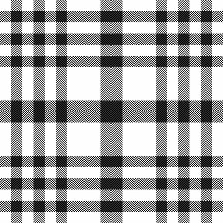 Gorgeous seamless tartan pattern, show texture background textile. Complexity vector fabric plaid check in white and gray colors palette.のイラスト素材