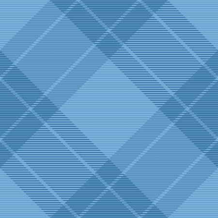 30s background textile tartan, warp seamless vector texture. Bold fabric pattern check plaid in cyan color palette.のイラスト素材