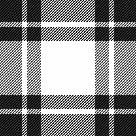 Overlayed check texture textile, fiber seamless vector tartan. Greeting background pattern plaid fabric in gray and black colors palette.のイラスト素材