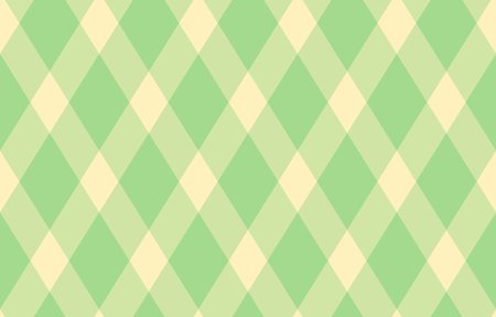 Elegant pastel green and cream diamond pattern. Perfect for backgrounds, textiles, packaging, or springsummer themed designs.のイラスト素材