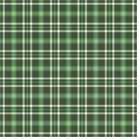 Scrapbook vector plaid pattern, november tartan seamless texture. Multi fabric background check textile in pastel and green colors palette.のイラスト素材