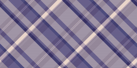 Classic plaid pattern in calming purple tones. Versatile textile design for backgrounds, apparel, and creative projects. Timeless, elegant, and visually appealing.のイラスト素材