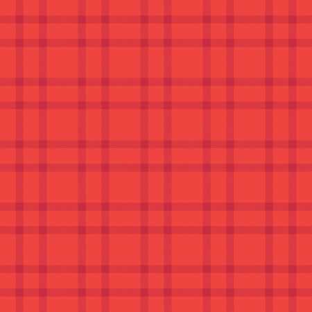Classic red plaid pattern, seamlessly repeating. Great for backgrounds, textiles, holiday themes, or adding a traditional touch to designs.のイラスト素材