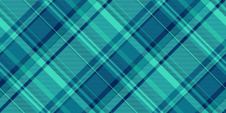 Halftone seamless background tartan, size textile check fabric. Micro pattern texture plaid vector in cyan and teal colors palette.のイラスト素材