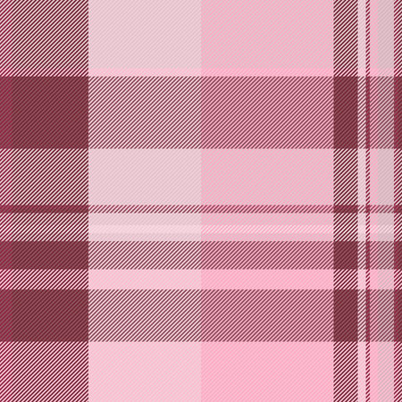 Elegant plaid pattern in soft pinks and reds. Classic, versatile design ideal for backgrounds, textiles, or adding a touch of traditional style to your project.のイラスト素材