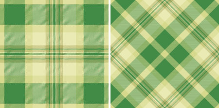 Check texture plaid of seamless background tartan with a textile vector fabric pattern. Set in summer colors. English fashion trends for the season.のイラスト素材