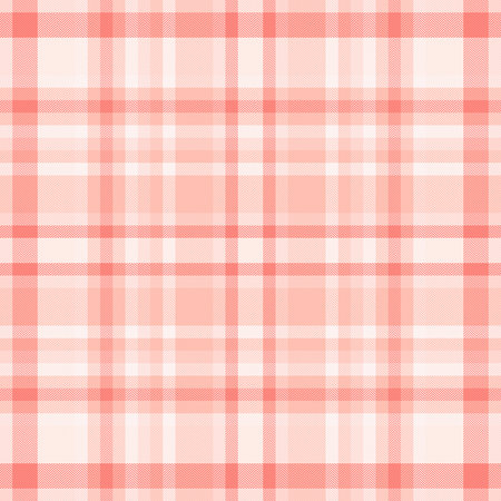 Hat pattern textile tartan, pride check background fabric. Harvest texture vector plaid seamless in light and red colors palette.のイラスト素材