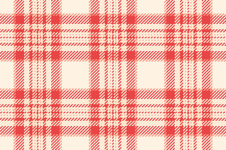 Classic plaid pattern in red hues. Textile design element. Represents tradition, warmth, comfort. Ideal for backgrounds fabric simulations.のイラスト素材