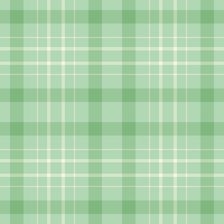 Checks fabric plaid vector, 1940s seamless tartan texture. Straight check pattern background textile in light and pastel colors palette.のイラスト素材