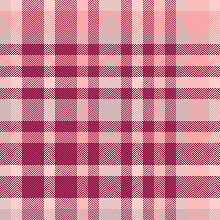 Decorate check vector fabric, lined texture textile pattern. Website plaid background tartan seamless in pink and light colors palette.のイラスト素材