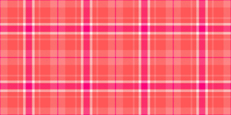 Fiber seamless background pattern, mens shirt vector check plaid. Gentleman textile tartan fabric texture in red and bright pink colors palette.のイラスト素材