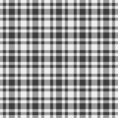 Mature pattern textile background, tribal plaid texture fabric. Dimensional tartan check seamless vector in white and gray colors palette.のイラスト素材
