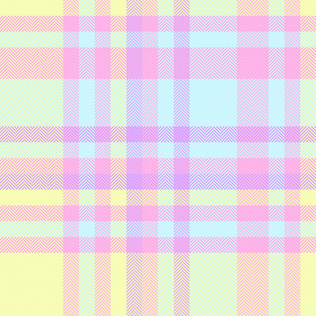 Carpet seamless texture check, genuine tartan vector background. Stage pattern textile fabric plaid in light and pink colors palette.のイラスト素材