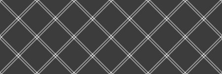 Color background textile seamless, design tartan plaid vector. Argyle fabric texture pattern check in gray and white colors palette.のイラスト素材