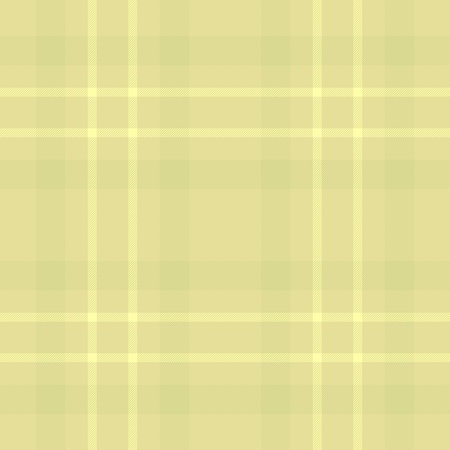 Glamor plaid seamless fabric, stylish texture pattern background. Fiber check tartan textile vector in yellow color palette.のイラスト素材