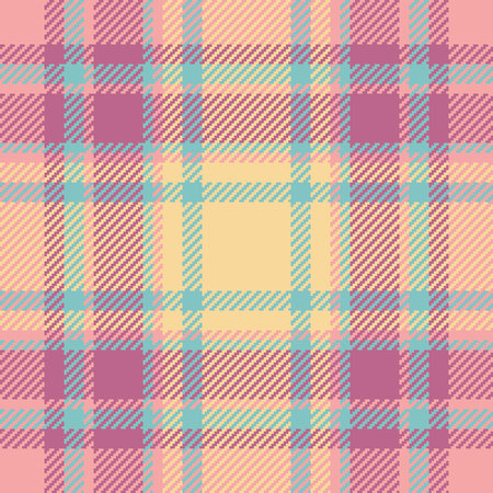 Lilac textile vector seamless, diwali tartan plaid pattern. Picture fabric texture background check...