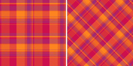 Tartan fabric plaid of textile vector check with a texture pattern seamless background. Set in gradient colors of most comfortable furniture.のイラスト素材
