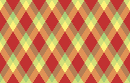 Vibrant diagonal plaid pattern in warm autumnal hues. Perfect for fall themed designs, backgrounds,...