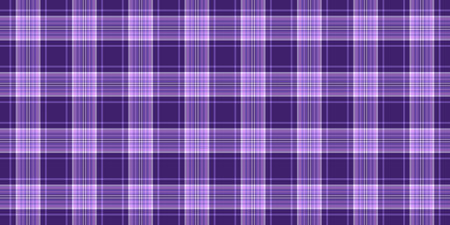 Self vector textile check, sheet texture tartan plaid. Fashionable seamless fabric background pattern in violet and light colors palette.のイラスト素材