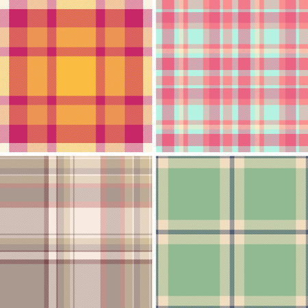 Editorial plaid collection developed for layout designers. This pack frames magazines, brochures, and covers. Vector grids align typography.のイラスト素材