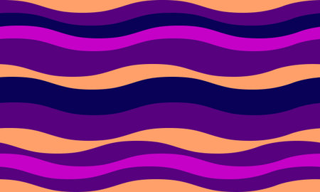 Vibrant wavy stripes in bold purple, pink orange hues. A seamless pattern perfect for backgrounds,...