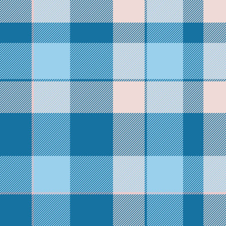 Flannel check fabric vector, cultural textile texture plaid. Striped pattern background seamless...