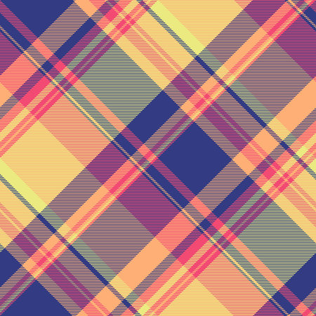 Argyle textile background vector, single tartan seamless texture. Outside plaid pattern fabric check...