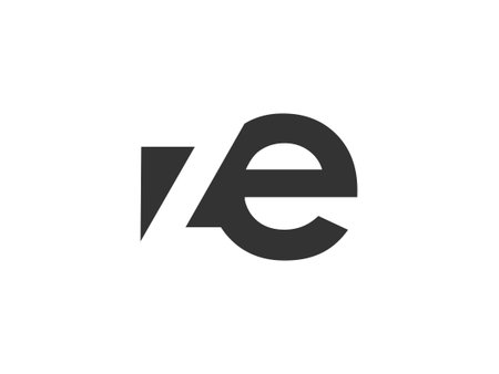 ZE creative geometric initial based modern and minimal logo. Letter ze trendy fonts. Universal...