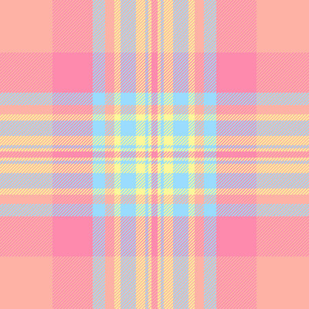 Yard fabric textile plaid, pajamas seamless texture pattern. Drawing check vector background tartan...