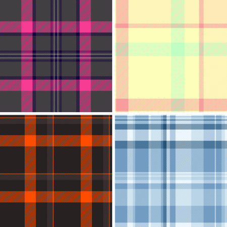 Plaid pattern pack created for labels and tags. Coordinated tartan designs add playful style to...