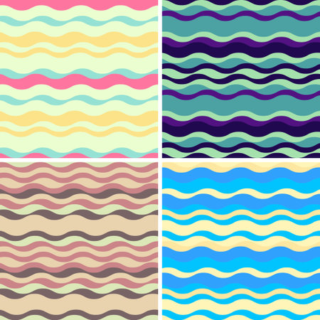 Modern wallpaper set with bold abstract patterns, fluid geometry, and rich color palettes for digital screens, creative decor, and visual design projects.のイラスト素材