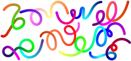 .Collection of Minimalist Wavy Bold Lines Poster Backgrounds. Modern Abstract Art Design Template Set.EpS10のイラスト素材