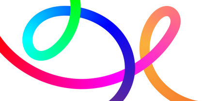 Colorful abstract background with circles and lines. Vector illustration for your designのイラスト素材