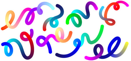 Collection of Minimalist Wavy Bold Lines Poster Backgrounds. Modern Abstract Art Design Template Set.EpS10のイラスト素材