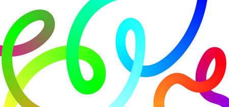 Modern Dynamic Wavy Design Banners for Celebration and Ads Background.のイラスト素材