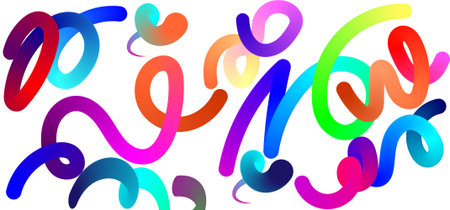 Collection of Minimalist Wavy Bold Lines Poster Backgrounds. Modern Abstract Art Design Template Set.EpS10のイラスト素材