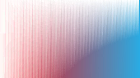 Abstract vibrant gradient background with fine vertical lines transitioning from red to blue,...