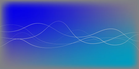 Abstract background design with flowing lines and a gradient of blue tones.