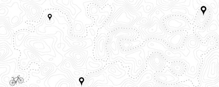 Topographic map background. Topographic map contour with place for your data.のイラスト素材