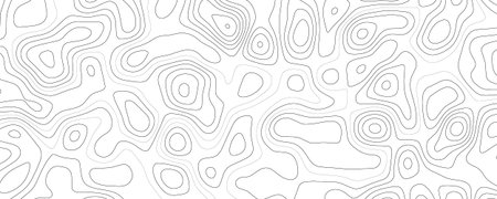 Topographic map contour. Seamless pattern. Vector illustration.のイラスト素材