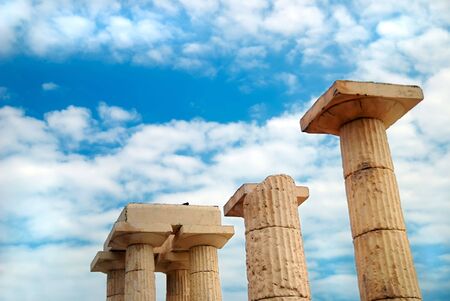 The ancient columnの写真素材