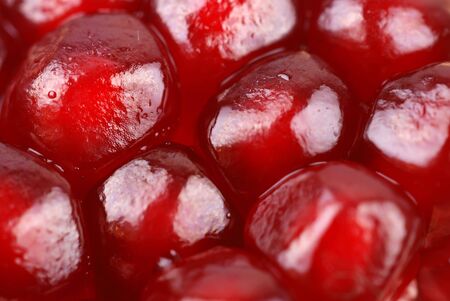 Macro background from pomegranate seedsの写真素材