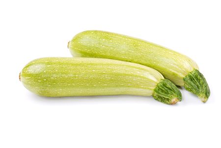 Composition from two squash isolated on whiteの写真素材