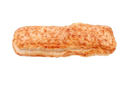 One fresh bun isolated on whiteの写真素材