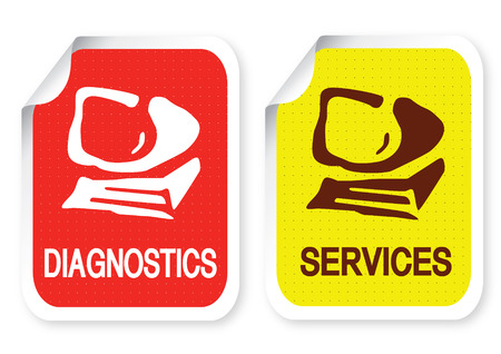 Illustration of sticker with a textのイラスト素材